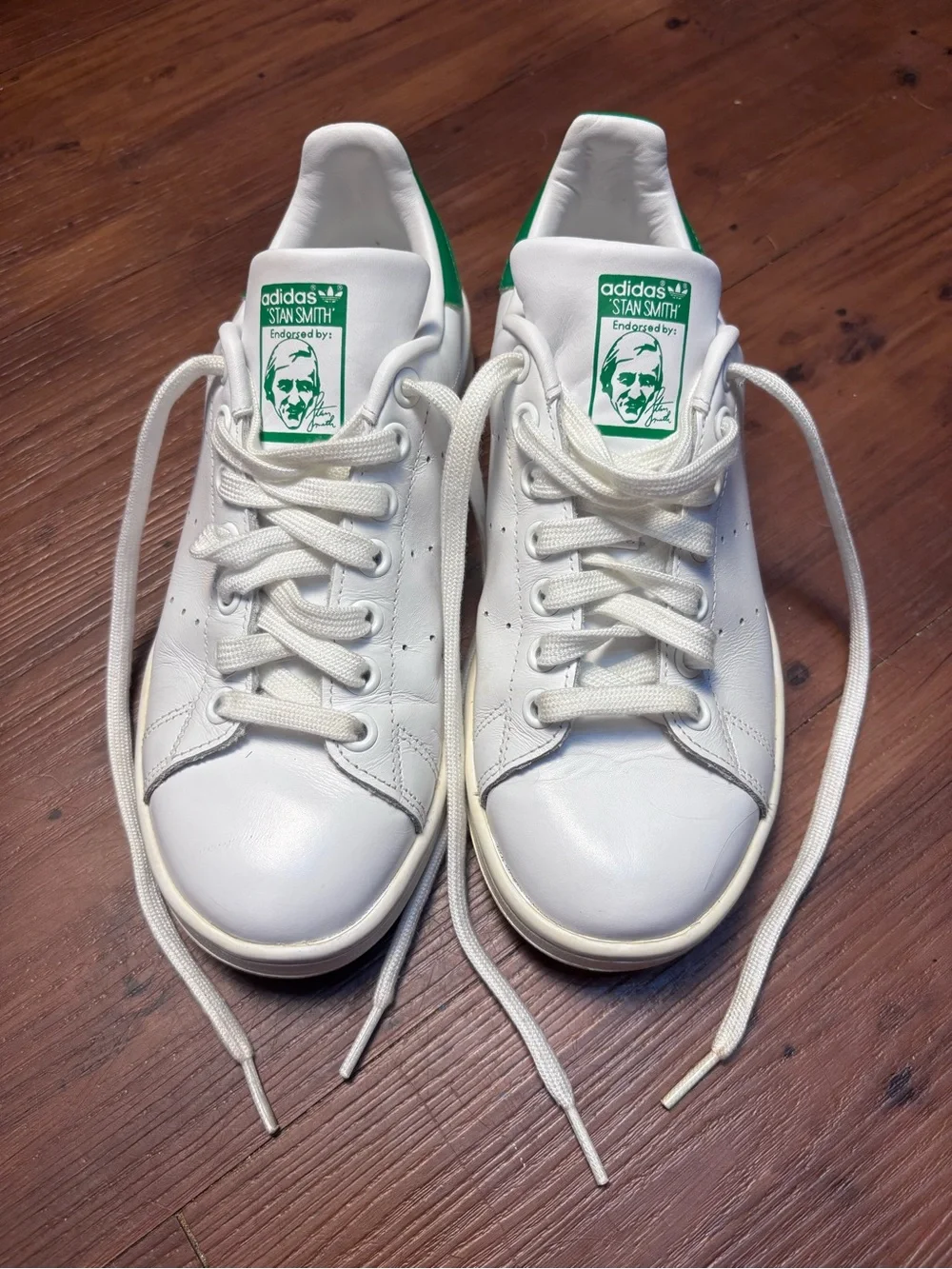 Adidas Originals Stan Smith Men's Shoes White Green 6.5